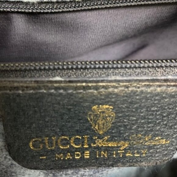 Vintage Gucci Navy GG Canvas Sherry Line Authentic Bag with COA - Picture 7 of 16